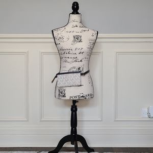 Michael Kors black and cream leather fanny pack